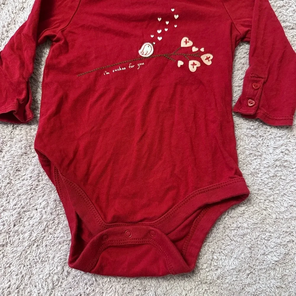 Baby Gap 3 Piece Outfit Set 9-12M Heart Leggings & Bodysuits